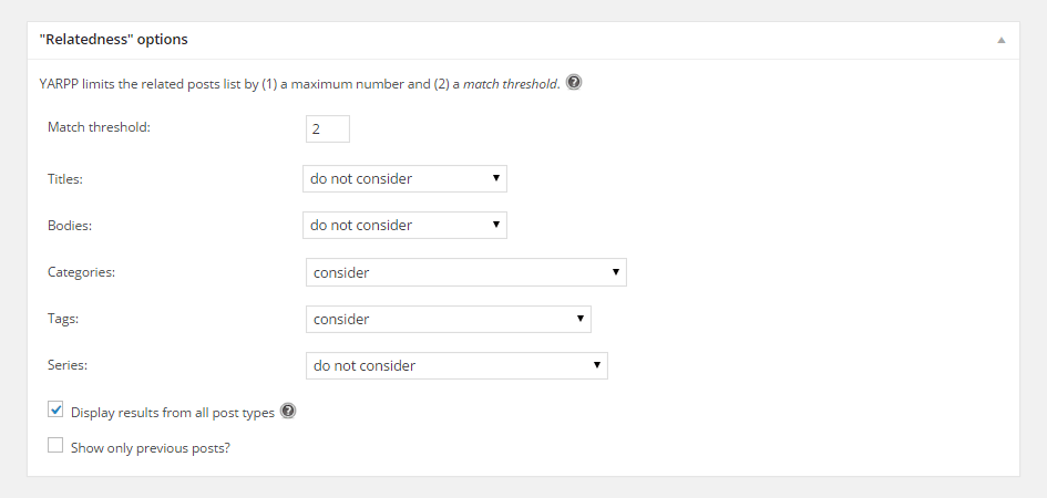 Decide how to connect posts