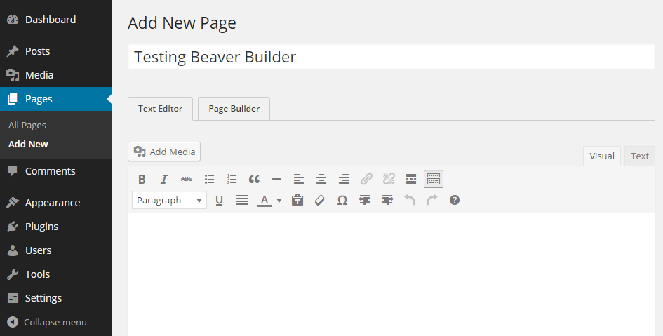 Beaver Builder Page Builder Tab