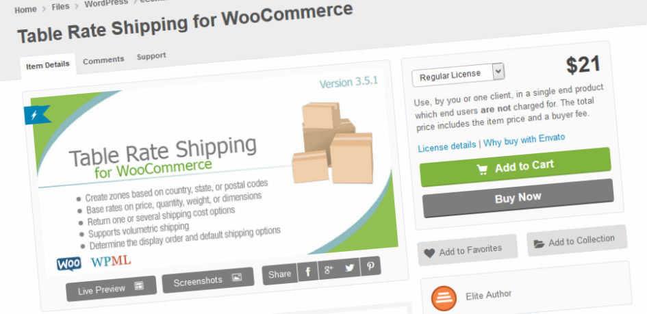 Table Rate Shipping for WooCommerce