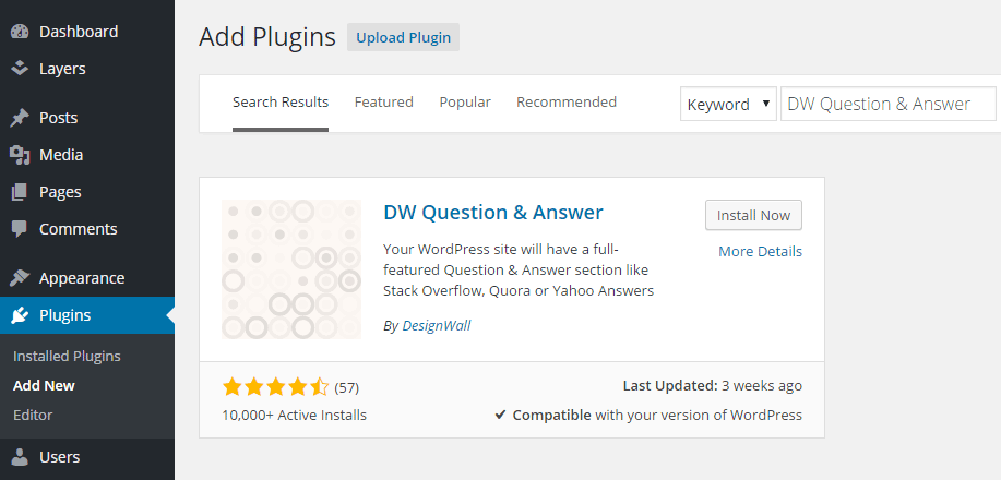 DW Question and Answer Add Plugin