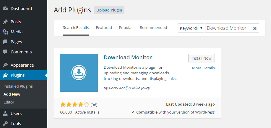 Download Manager Add Plugin