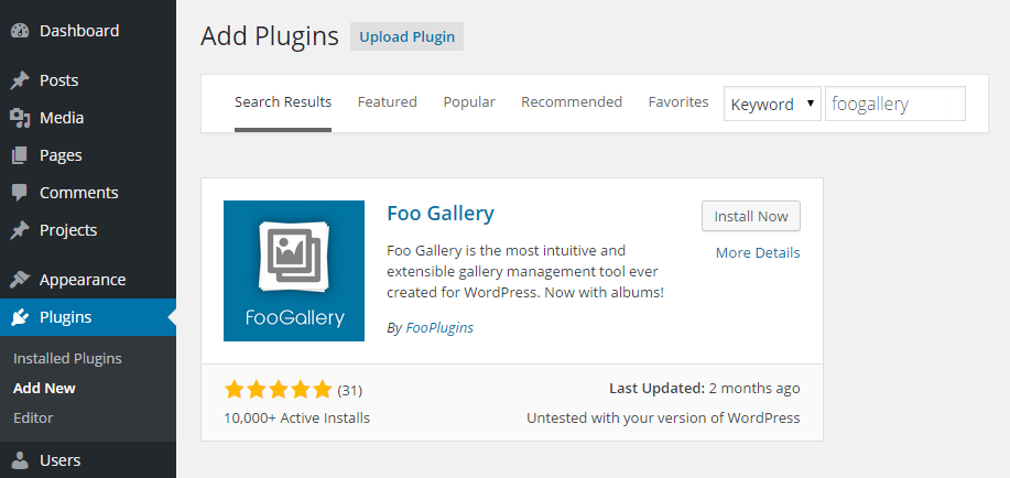 Foogallery Add Plugin