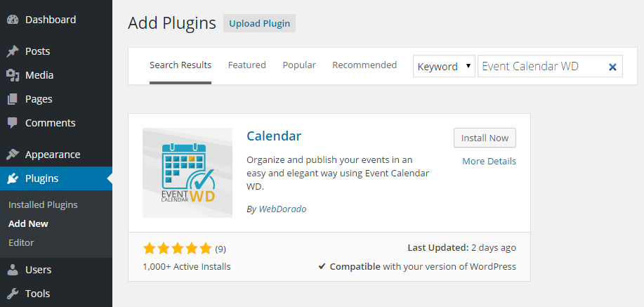 install php calendar extension