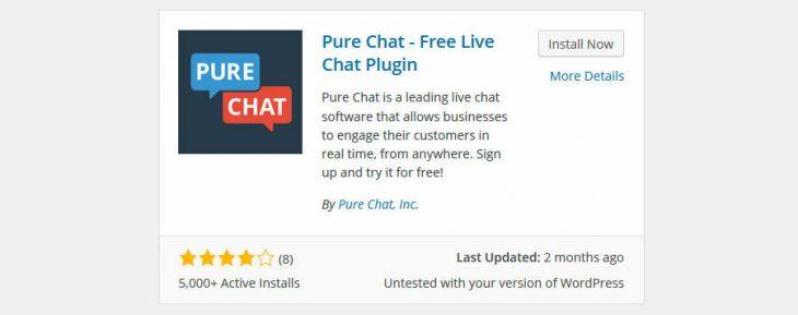Install Pure Chat plugin