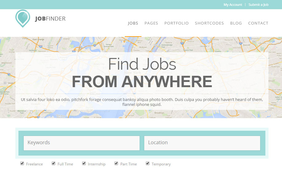 WP Job Manager Job Finder Theme