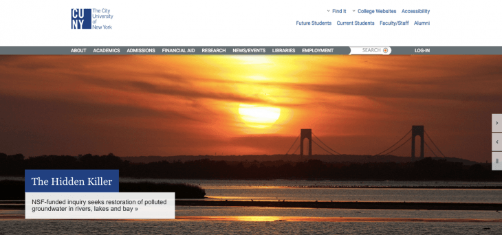 Top University Websites Using WordPress: CUNY