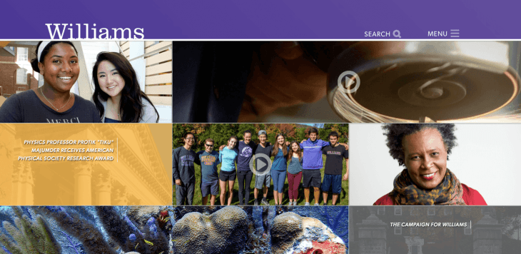 Top University Websites Using WordPress: Williams