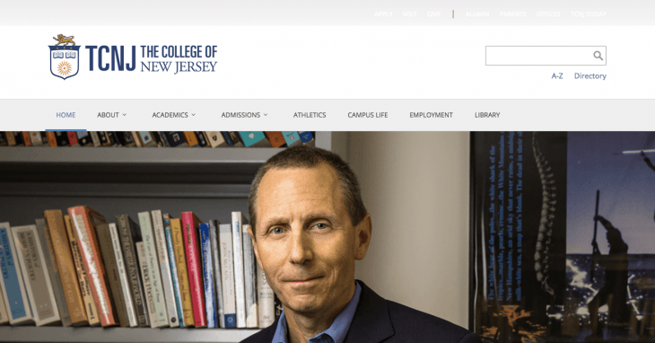 Top University Websites Using WordPress: The College of New Jersey