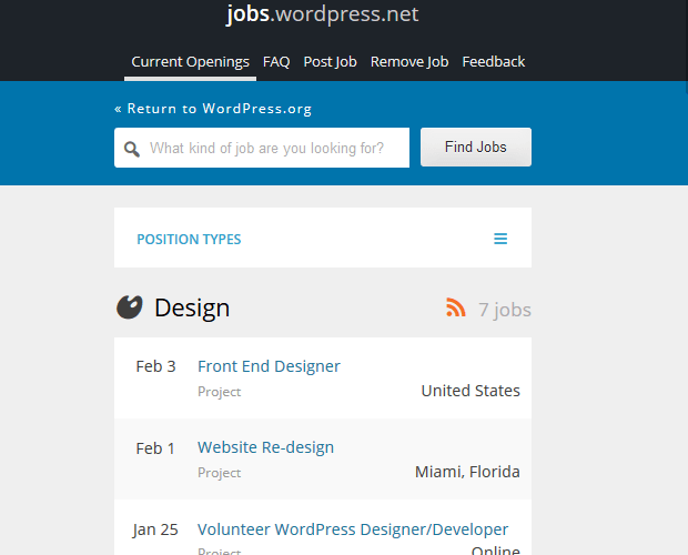WordPress Jobs - WordPress Developer Resource