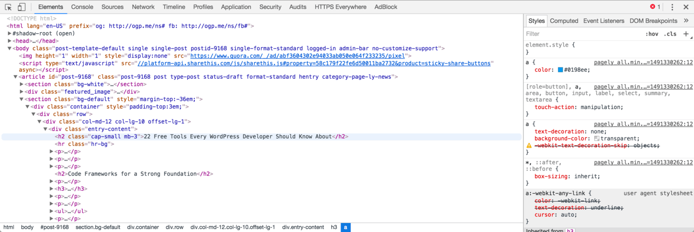 Chrome DevTools