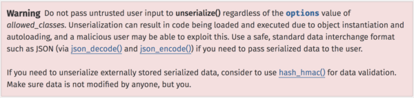 PHP.net Warning