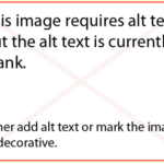 Image of Reminder to Alternative Text on Images
