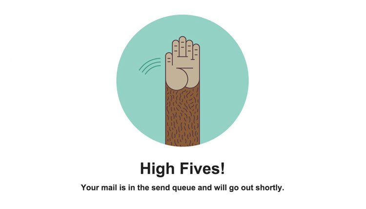 MailChimp high five