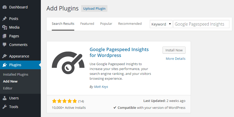 google for wordpress