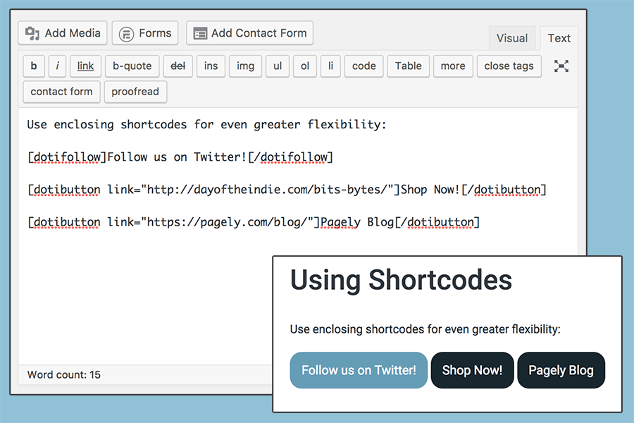 Wordpress Add Shortcode Form