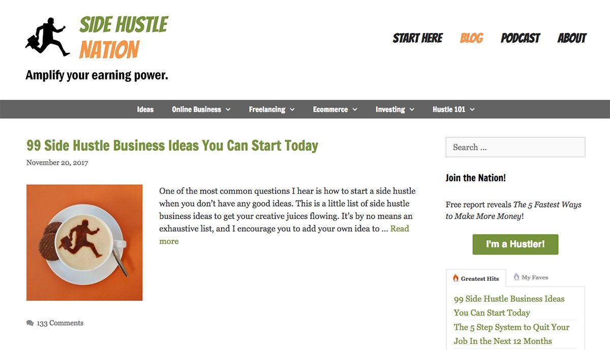 The Side Nation Hustle blog