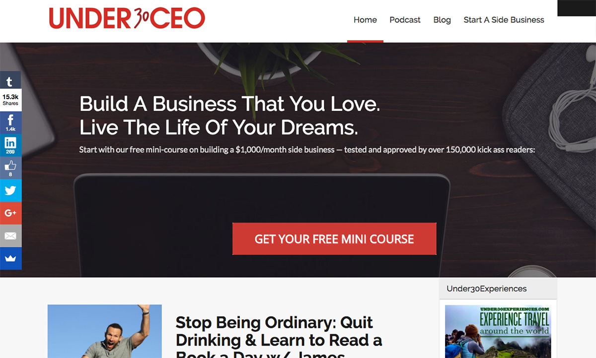 The Under 30 CEO blog