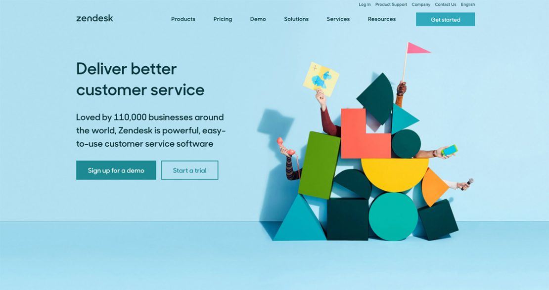 Zendesk home page