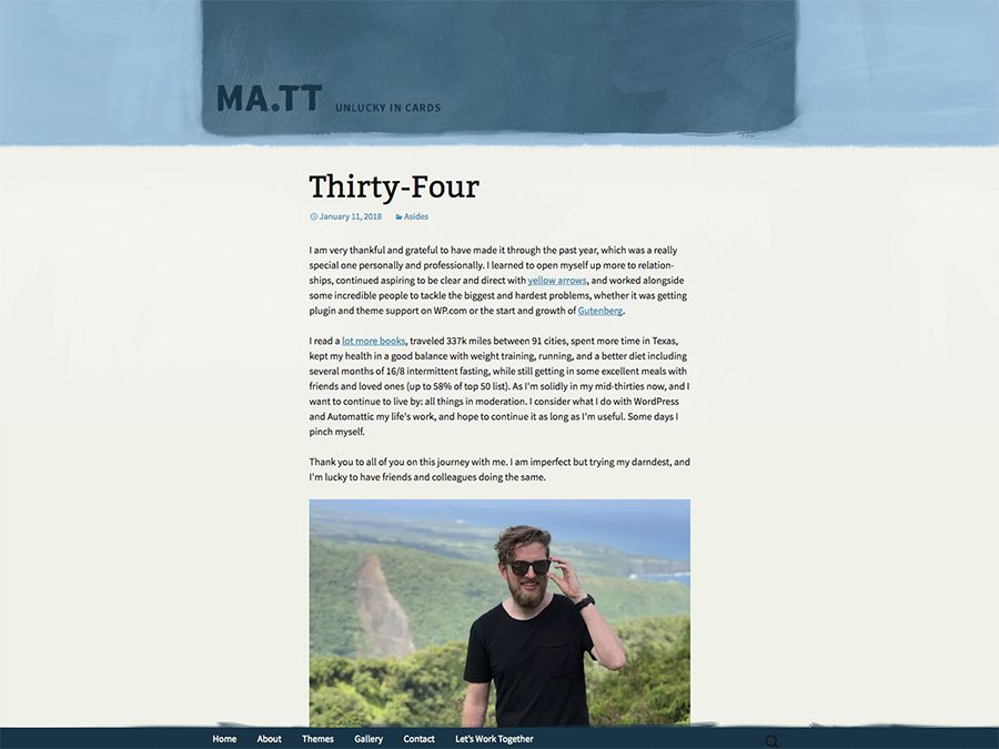Matt Mullenweg blog