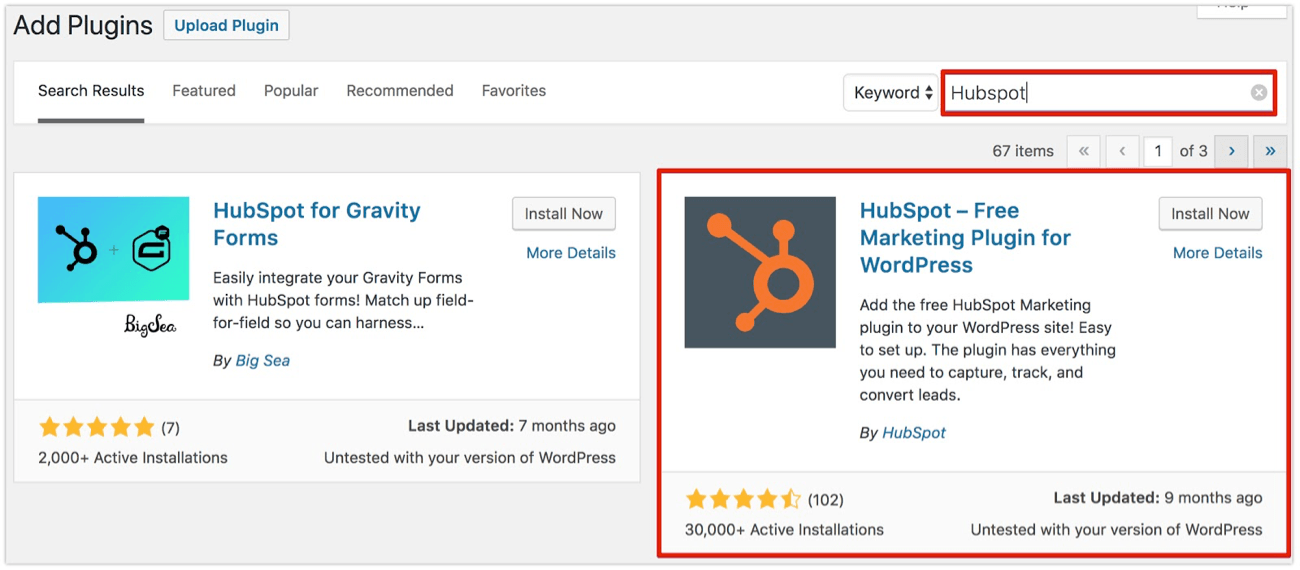 HubSpot WordPress Plugin