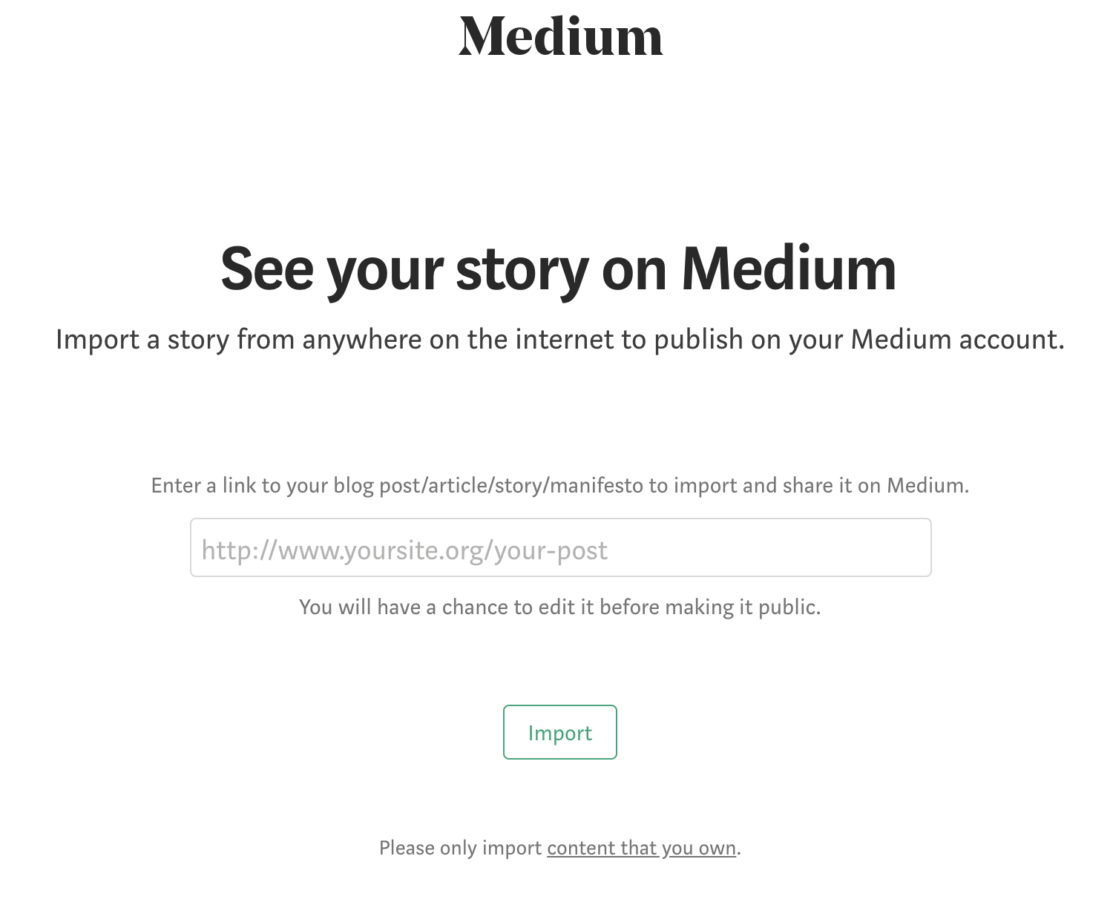 WordPress to Medium