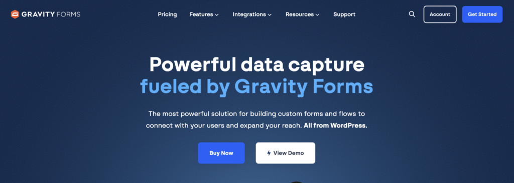 Gravity Forms plugin