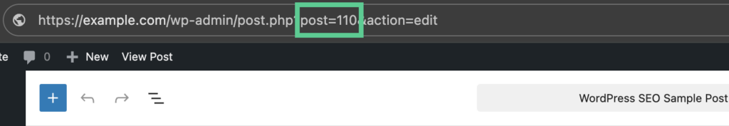 Viewing Post ID in the address bar