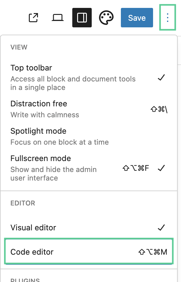 code editor