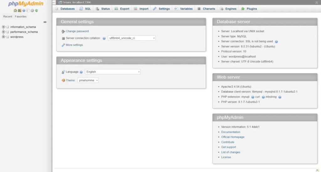 phpMyAdmin