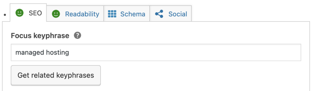 yoast focus keyphrase