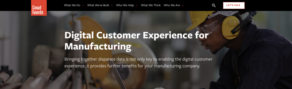 Crowd Favorite - Creating a Successful Digital Customer Experience in Manufacturing
